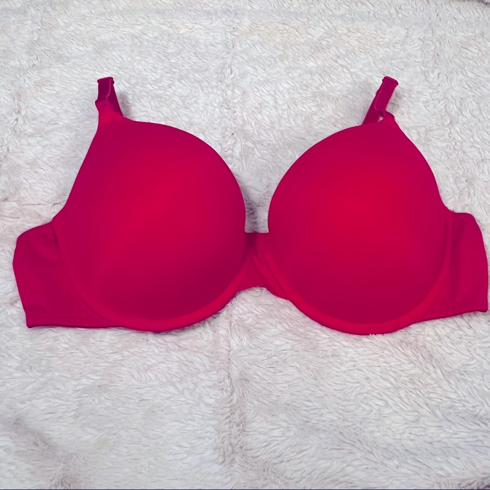 Red Victoria’s Secret PINK Push-Up Bra 38C